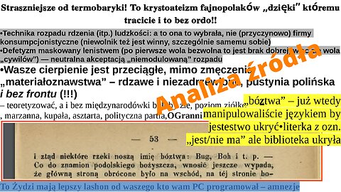 Straszniejsze od termobaryki! To krystoateizm fajnopolaków „dzięki” któremu tracicie i to bez ordo!!