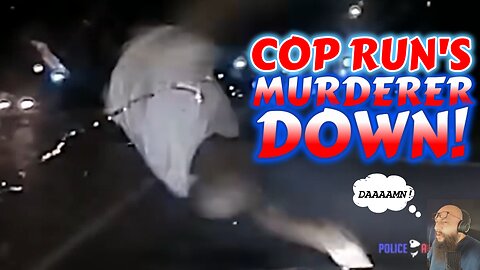 COP RUNS OVER MURDER SUSPECT