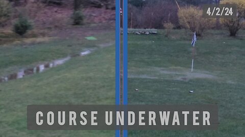Backyard Golf Course Flooded! | 4/2/24 Daily Course Maintenance
