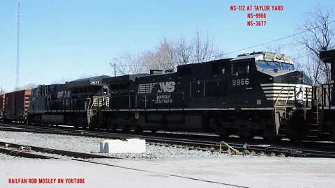 No Garbage Cans on this Norfolk Southern 11Z Train!! Taylor Yard Taylor Pa. April 22 2022 #NS11Z