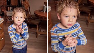 Kid Gives Himself Haircut With Hysterical Explanation