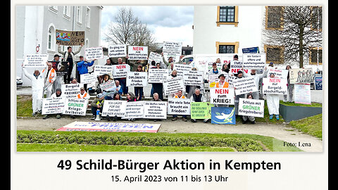 Schild-Bürger Aktion in Kempten am 15.04.2023