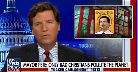 Tucker Calls Out Pete Buttigieg’s Climate Hypocrisy