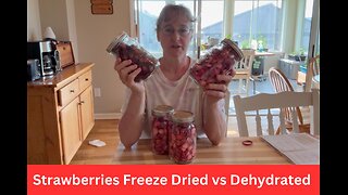 Freeze Dried vs Dehydrated Fresh Strawberries