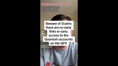 Beware of scams saying early links to QFS