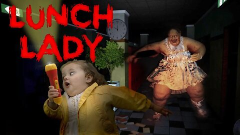 Running from a DEMON Lunch Lady! - Lunch Lady with Friends! - Week Of Horror