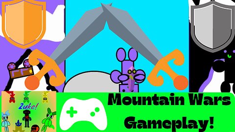 Gameplay of "Mountain Wars" a 2-player game! | Zuke-Official