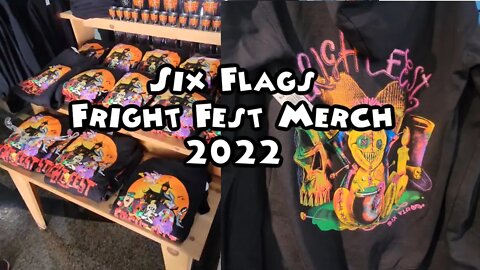 Six Flags Magic Mountain Fright Fest Merch 2022