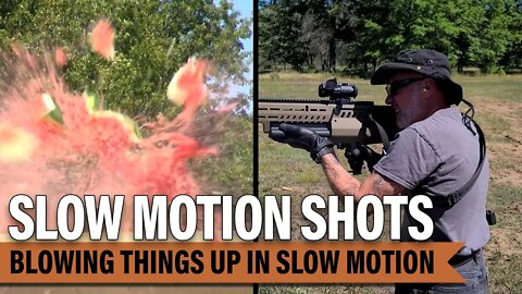 Slow Motion Shots - Blowing things up in slow motion
