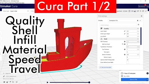 Cura Slicer Settings Part 1/2 - 3D Printing 104
