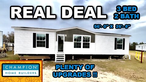 REAL DEAL BY CHAMPION HOMES #manufacturedhome TOUR 3 BED 2 BATH | DIVINE MOBILE HOME CENTRAL |