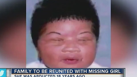 Family to be reunited with missing girl abducted 18 years ago