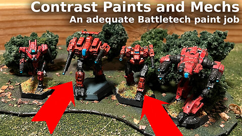 Contrast Paints - An Adequate way to Battlemechs - Kell Hounds Battletech Tutorial