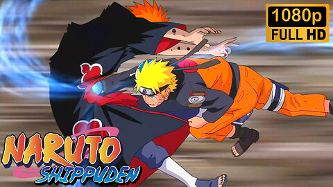 Pain vs Naruto full fight (ENG Dub)hd 1080p60fps