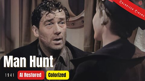 Man Hunt (1941) | Colorized | Subtitled | Walter Pidgeon, Joan Bennett | Thriller Film