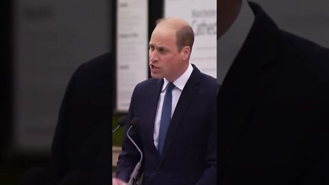 Prince William Gives a Speech at the Opening of the Glade of Light Memorial #shorts