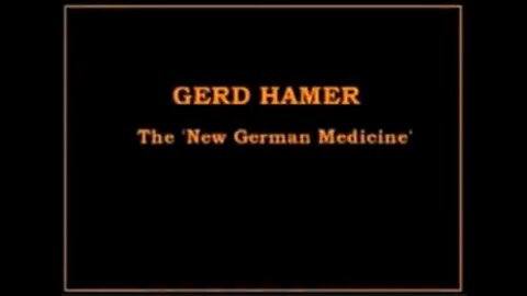 PART 5: Forbidden cancer cures: Gert Hamer