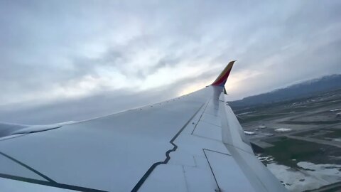 Southwest Airlines Boeing 737-800 Takeoff Salt Lake City