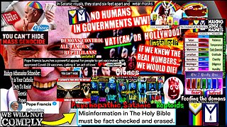 Pope Francis Authorizes WEF To Rewrite 'Fact Checked Holy Bible (90% Installed WW Leaders NOT Human)