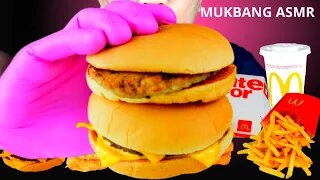 Mukbang asmr,asmr eating,McDonald’s Cheese Burger,Chicken Nuggets,sound eating