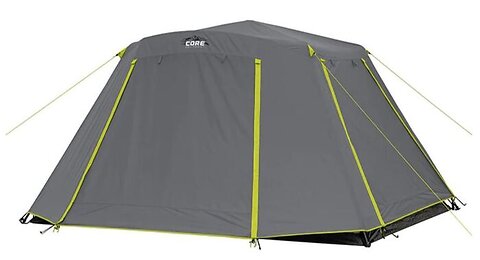 CORE 6 Person Instant Cabin Tent with Full Rainfly