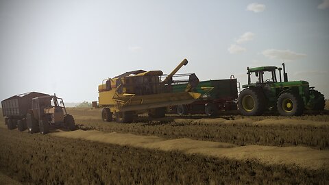Farming Simulator New Holland TX 32 & John Deere 4440, Metaltech DBL | Osina Wielka | Engine Sound