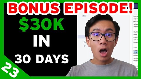 $30k in 30 Days - Ep23 - How To Sell Your Shopify Store **BONUS**