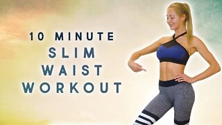 Slim Waist HIIT! Cardio Abs & Butt 10 Min Workout, Intense Tabata for Weight Loss, Fitness At Home