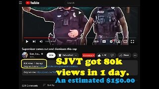 San Joaquin Valley Transparency highlights my video - Supervisor comes out and dismisses this cop