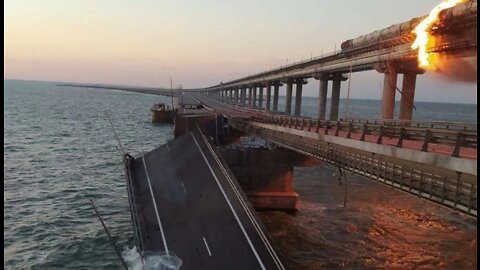 Explosion Rocks Kerch Bridge Connecting Russia and Crimea, 3 dead!