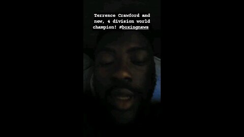 Terrence Crawford and new, 4 division world champion! #boxingnews