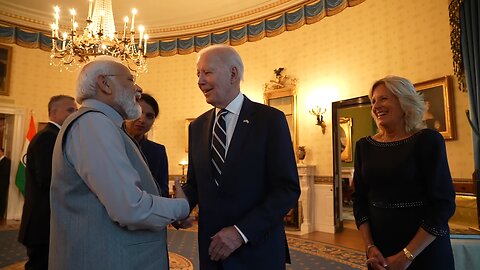 Special moments from joe bidan warm welcome at the White House