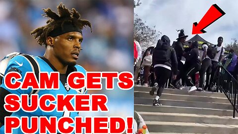 SHOCKING video shows Cam Newton getting SUCKER PUNCHED in MASSIVE BRAWL at football event!