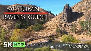 Nature Relaxation - Echoing Peace at Raven's Gulch - Autumn in HDR