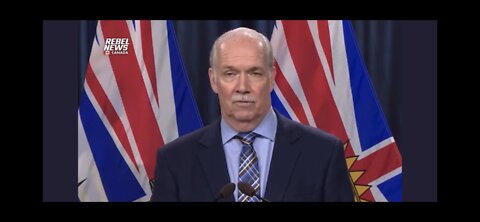Authoritarian Leader of the (NDP) No Democracy Party John ‘NWO’ Horgan Condemns Peaceful Protesters