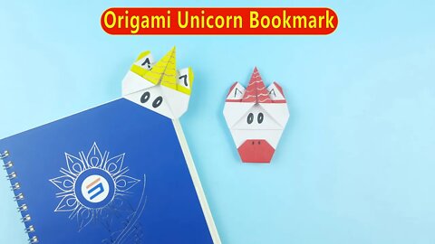 Origami Unicorn Bookmark Tutorial - Easy Paper Crafts