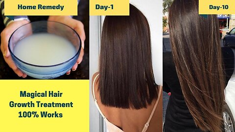 How To Grow Long and thicken Hair Naturally and Faster | Magical Hair Growth Treatment