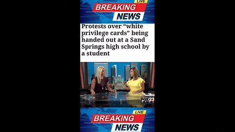 LMFAO! PROTESTS OVER WHITE PRIVILEGE CARDS BEING HANDED OUT AT A SANDY SPRINGS HIGH SCHOOL (JOEL OFFERS FREE SHIPPING)