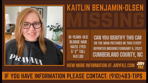 MISSING: Kaitlin Benjamin-Olsen, Disappeared With A Unidentified Man She Met On Social Media