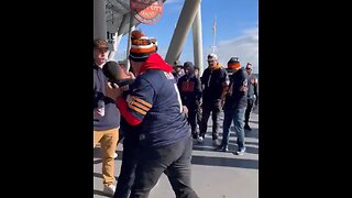 Fight At Bears Game... Over The Bathroom