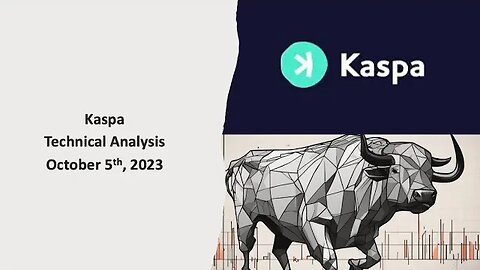Kaspa Coin KAS - Technical Analysis, October 5th, 2023