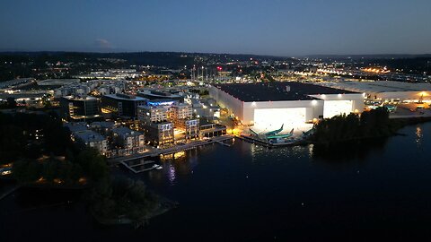 Boeing Factory By Night