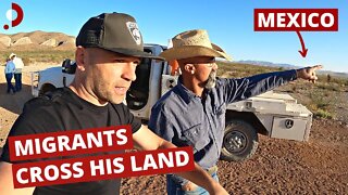 How Migrants Cross His Land In Texas - Local's Reaction 🇺🇸 🇲🇽