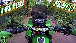 KLR 650 Shows ATVs How It's Done | Harrsion Hills Wisconsin ATV Trails
