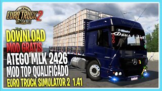 MOD ATEGO MLK 2426 CARROCERIA E BAÚ PARA EURO TRUCK SIMULATOR 2 1.41