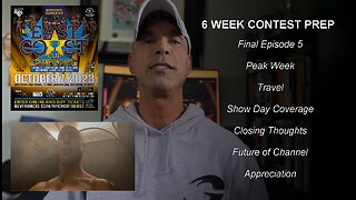 6 WEEK CONTEST PREP | MENS PHYSIQUE | 2023 EAST COAST CUP CHAMPIONSHIPS | PEAK WEEK | SHOW DAY