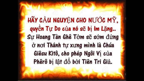 Đây là Khoảnh Khắc của Sự Hoàn Thành, Tự Do của Nước Mỹ sẽ bị Im Lặng, Giuđa phản bội Giuđa.(Luz.. )