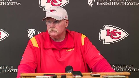 Chiefs coach Andy Reid says RB Ronald Jones has a legitimate chance to play this Sunday