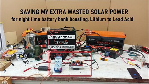 Charge a 12 to 72 volt battery with one 12 volt battery using waste energy PARTS BELOW