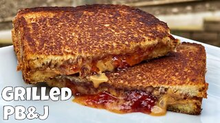 Grilled Peanut Butter and Jelly Sandwich | Blackstone Griddle Recipe